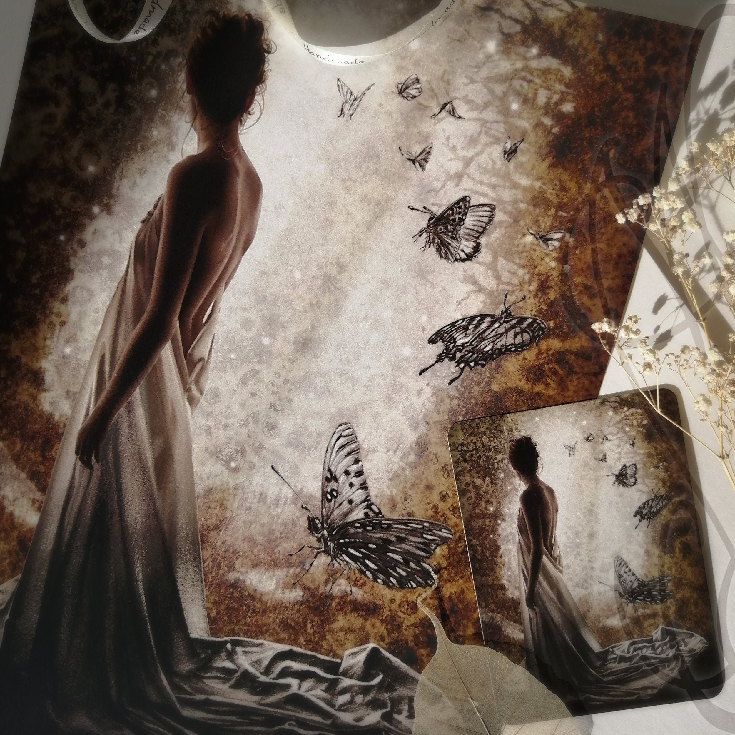 Print affiche poster A3 - Martinefa's artwork "SONGE" (Dream) - 29,7 x 42 cm - Poetic home decoration