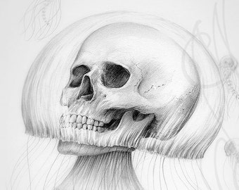 Martinefa's original drawing - " Jelly skull "