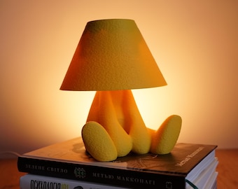 Lampe moderne imprimée en 3D | Veilleuse LED USB | Lampe de chevet | Décoration scandinave | Petite lampe d'accentuation | Cadeau déco | Personnalisé