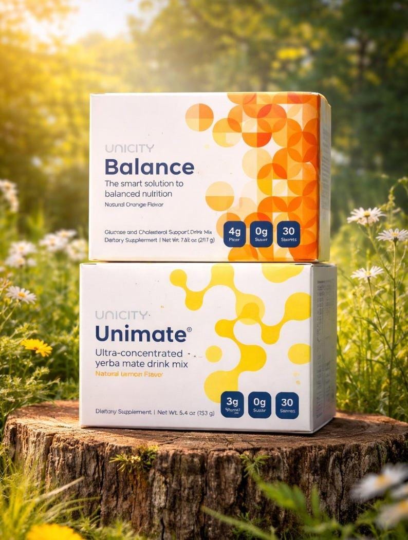 Unicity Balance Unimate Combo | Complément alimentaire orange citron (30 portions chacune) image 2