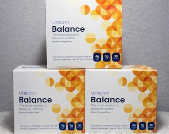 3X Unicity Balance pour équilibrer votre perte de cholestérol et de graisse, sachet de 90 (3 x 30) | Suppot sur le métabolisme |
