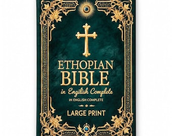 Etiopisk Bibel Engelsk Storstil