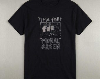 Title Fight Band shirt, 90s Alt Indie Rock Graphic Tee, Floral Green Album, Unisex