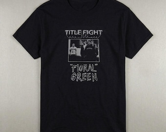 Title Fight Band shirt, Floral Green Album, 90s Alt Indie Rock Graphic Tee, Unisex