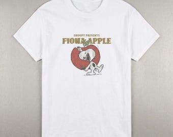 Fiona Apple Snoopy TShirts, Retro Graphic Shirt, When pawn streetwear, Unisex Cotton Concert Apparel