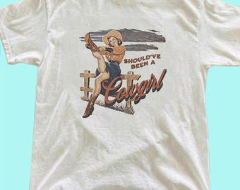 Country girl graphics tee, Indie Tee, Vintage 90s western style shirt, Cotton Unisex