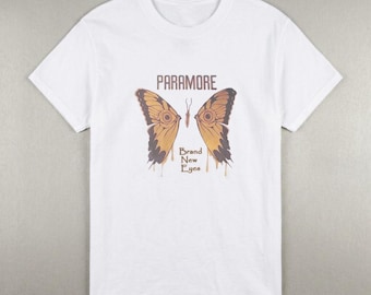 Paramore Butterfly Tshirt, Unisex Cotton, 90s style Tee, Vintage graphic tee, Streetwear
