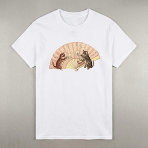 Katzenspiel-T-Shirt, Cutie-Grafik-T-Shirts, Unisex-Baumwolle