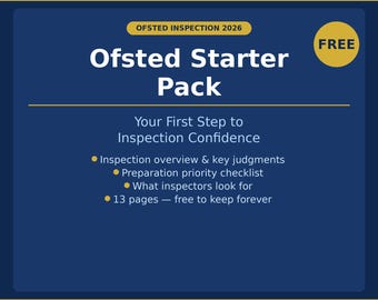 GRATIS Ofsted Inspectie-startpakket 2026 | EYFS-voorbereidingsgids voor gastouders | Digitale pdf-download
