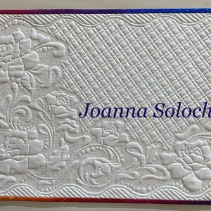 Stencil / Pattern PDF (Rosa)  per creare Tovaglietta Americana.