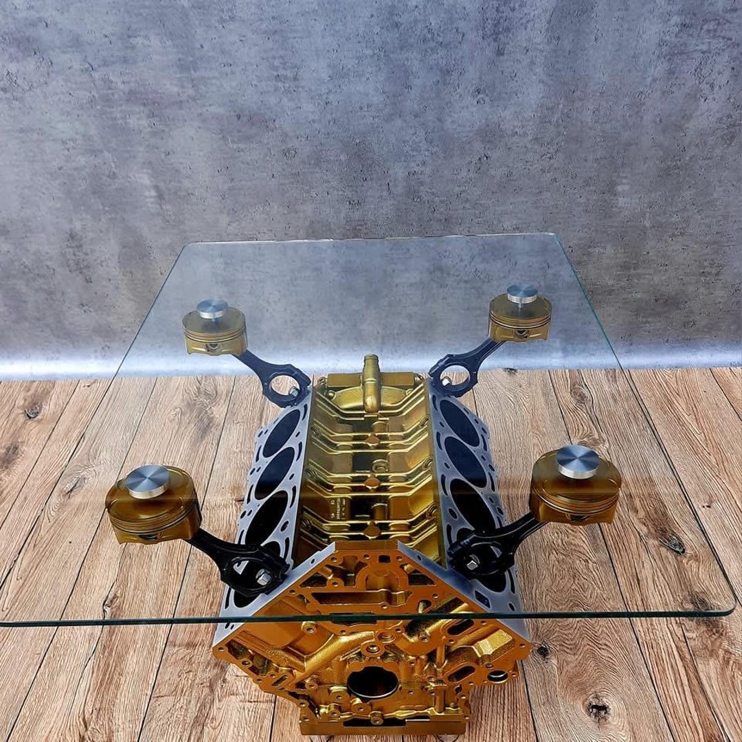 Amg Table Mercedes-amg V8 6.3 Engine Block Coffee Table | M156 | Luxury ...