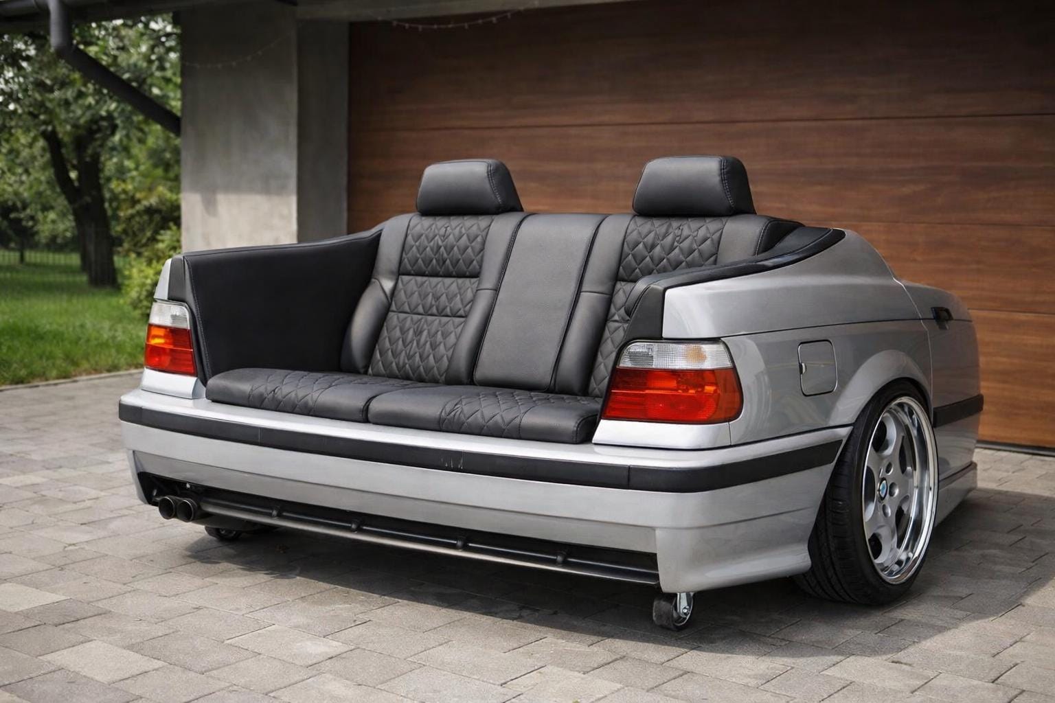 BMW Car Rear Sofa | Automotive Couch | Custom Car Furniture | Made to ...