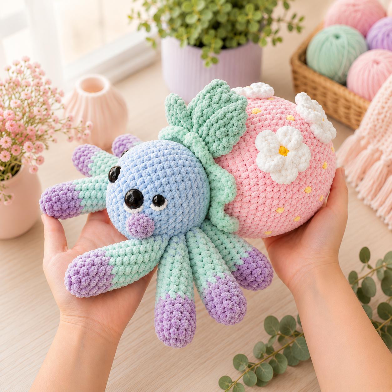 Fruit Spider Crochet Pattern Collection
