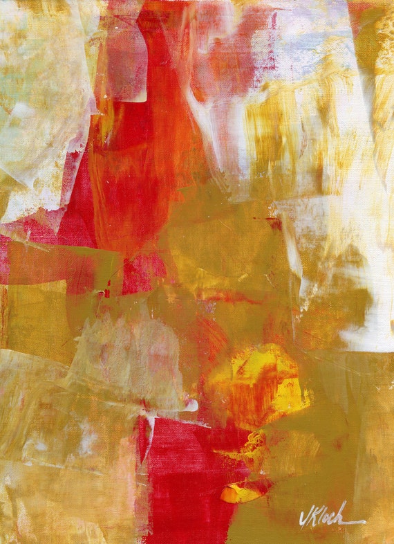 Schepsel Aan vacuüm Kunst Origineel modern abstract schilderij Cinder Cone rode - Etsy België