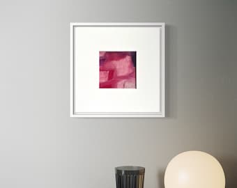 Pink Clouds, Original Abstract Oil painting expressionism in hot pink, soft pinks, purple, and magenta by Victoria Kloch, gifts