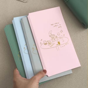 TN Standard Storage Folder Insert, Heavy Cardstock Card and Receipt Organizer for Traveler’s Notebook
