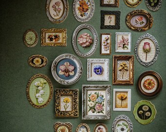 Vintage Nature Frame Stickers for Junk Journals, Scrapbooking and Collage, 2 Sheets