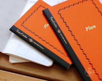 Inserto para agenda Traveler’s Notebook, planificador diario sin fecha, papel marfil de 100 g/m², tamaños estándar y pasaporte.