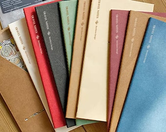 Insertos para cuadernos de viaje vintage para escribir un diario y planificar, tamaño estándar TN