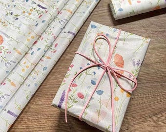 Vellen papieren zakdoekje met bloemen, lentecadeaupapier voor kleine bedrijven, 20 x 28 in