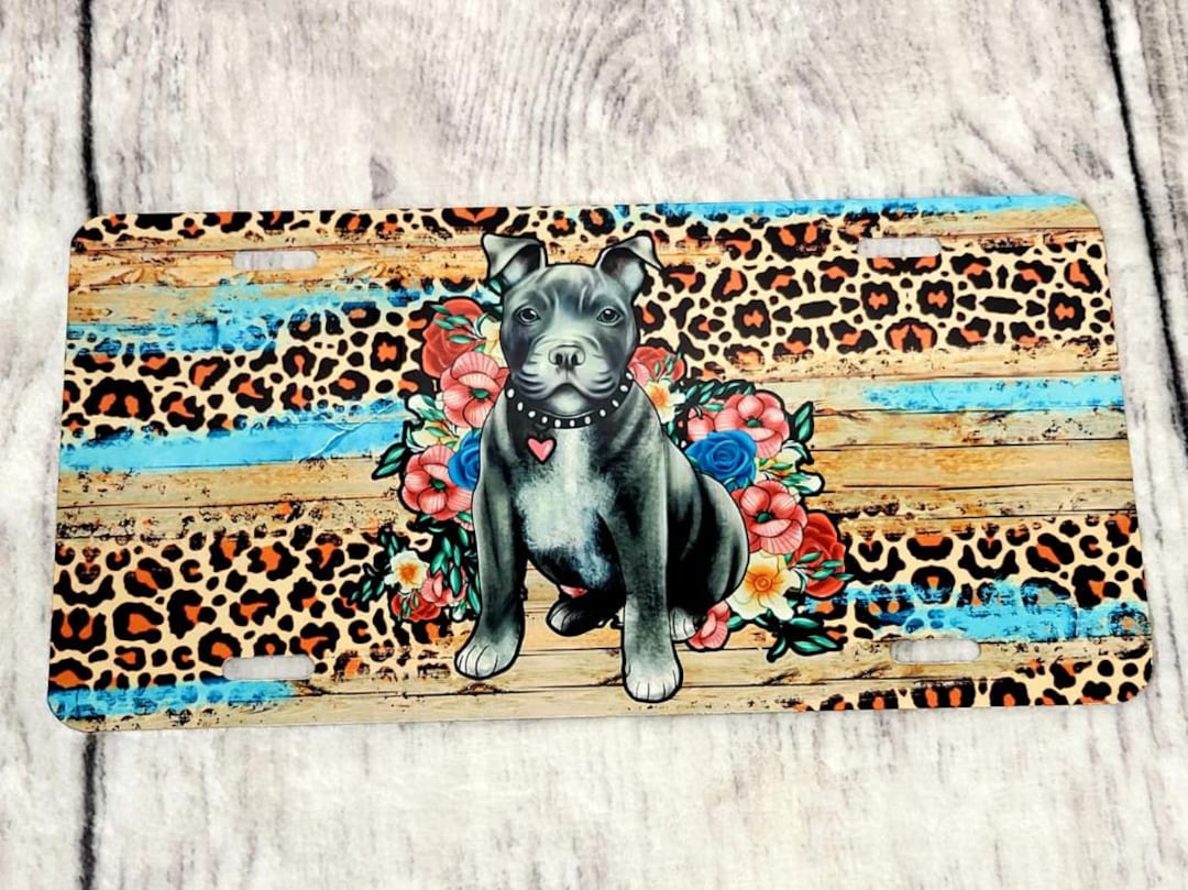 Pitbull License Plate, Pitbull Car Tags, Dog License Plates, Dog Car