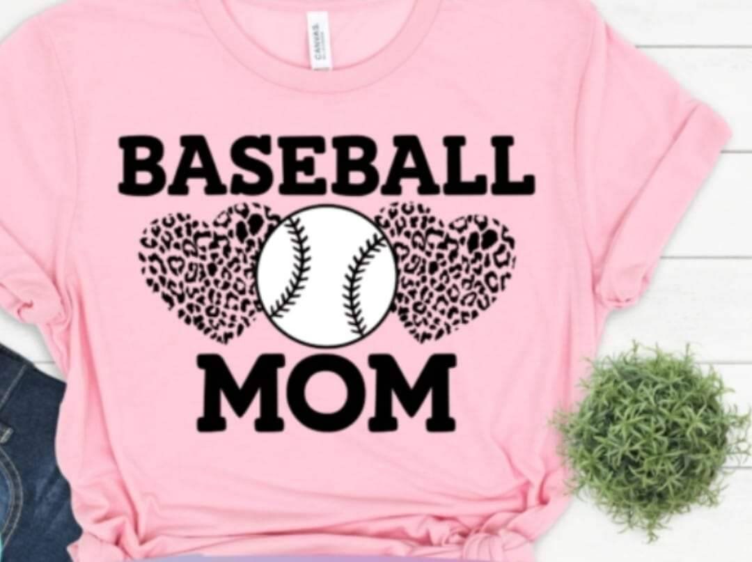 Pink Shirt, Baseball Shirt, Baseball Mom Shirt, Mom Shirt, Sports Mom