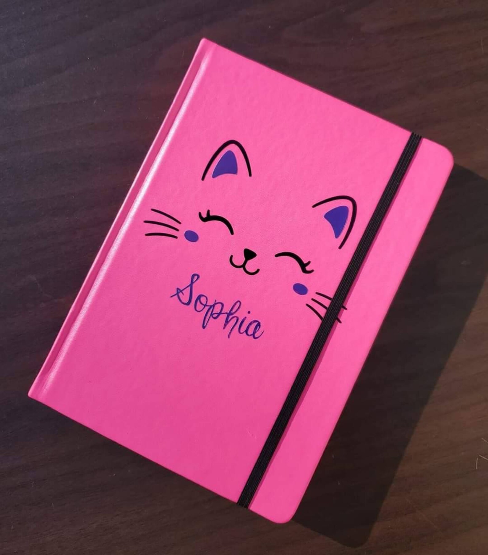 Customized Journal Cat Journal Pink Journal Pink Diary Etsy