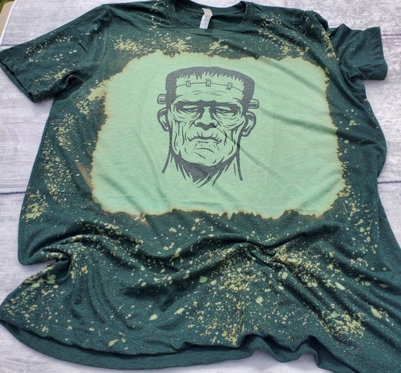 Frankenstein Bleached Shirt, Bleached Halloween Shirt, Frankenstein Shirt,  Monster Shirt, Retro Shirt, Old Monster Shirt - Etsy