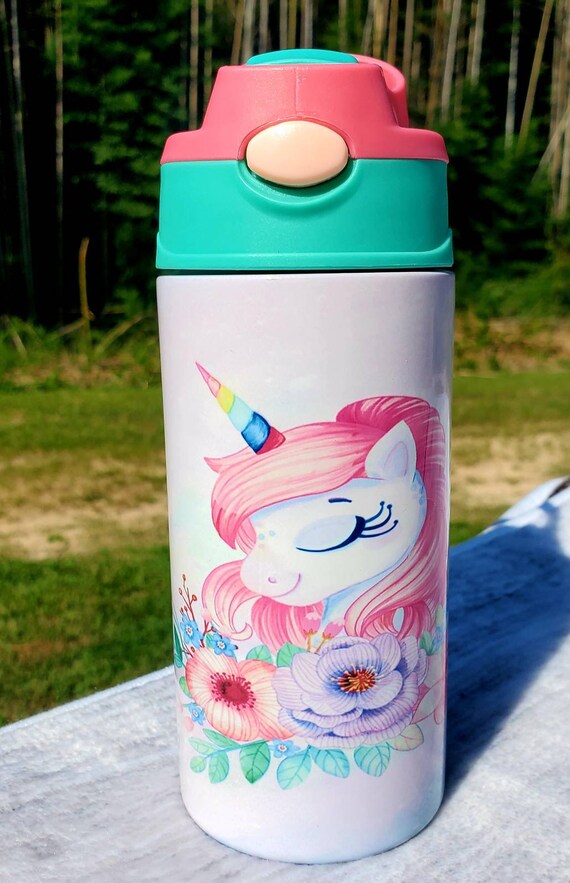 Children's Thermal Bottle Cute Water Bottle for Kids School Thermos Keep  Cold Water Unicorn Vacuum Bottle