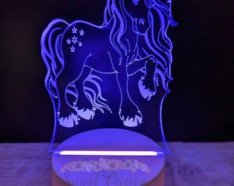 Unicorn Night Light | Kids Bedroom Decor | Children's Lights | Kids Bedrooms