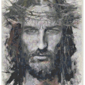 Crown of Thorns Counted Cross Stitch Pattern
