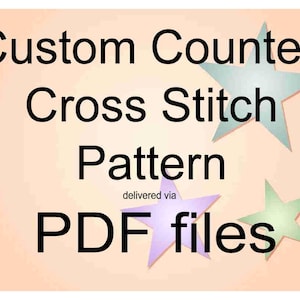 Custom Cross Stitch Pattern from Your Photo