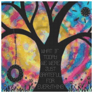 Grateful Counted Cross Stitch Pattern PDF