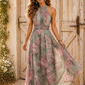 Green Wedding Guest Dress Boho - Etsy