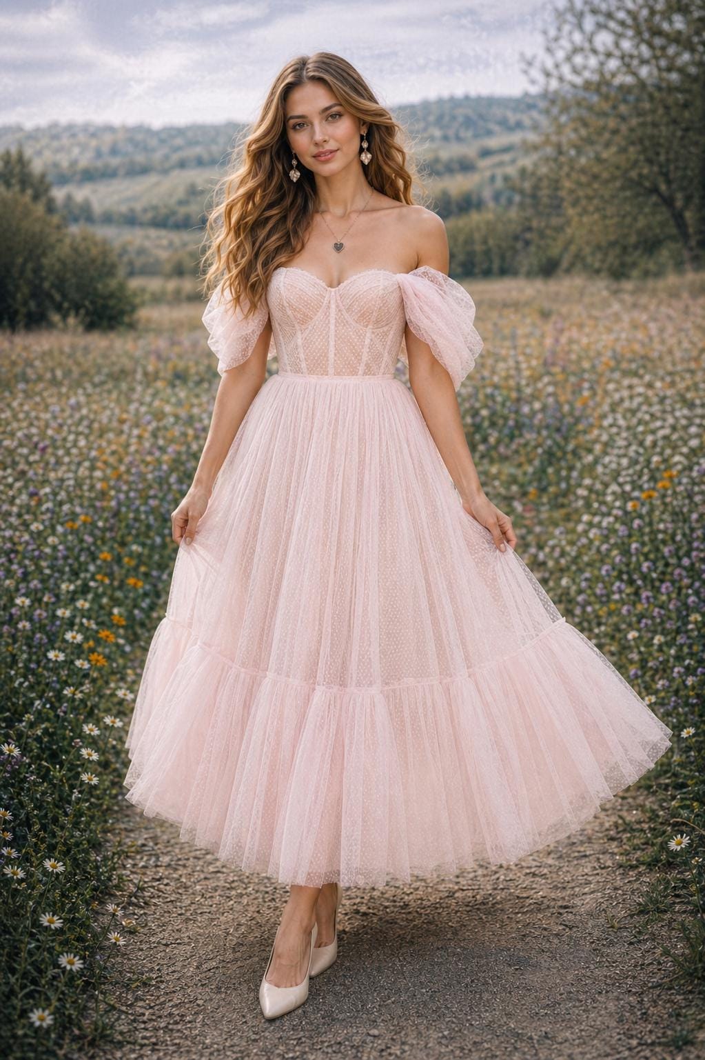 strapless open back dress Pink Solid Off-Shoulder Mini Dress main image 0