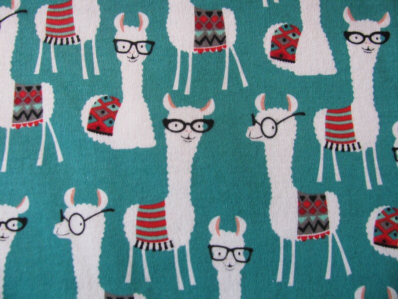 Llama Children/'s Pajama Pants Llama Leggings with Glasses Pyjamas for Boys and Girls Red and Green