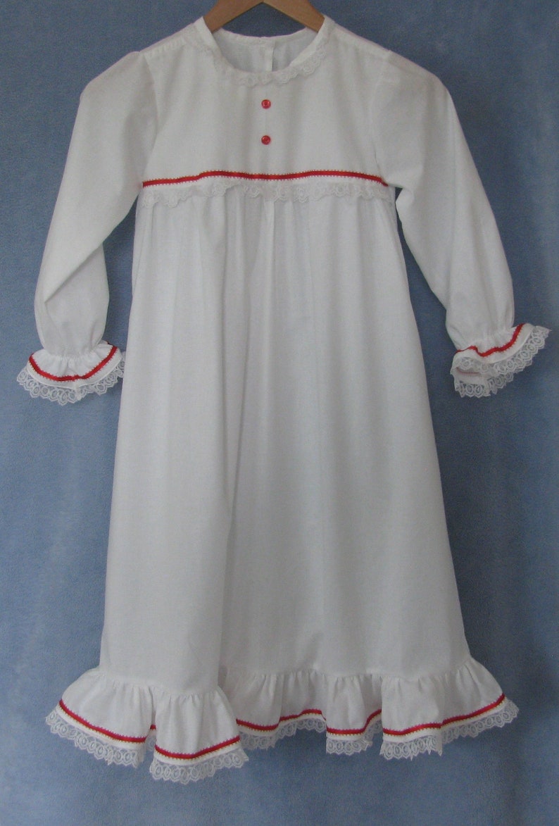 Nightgown Girl's Ballet Gown White Lace Nutcracker Costume Etsy
