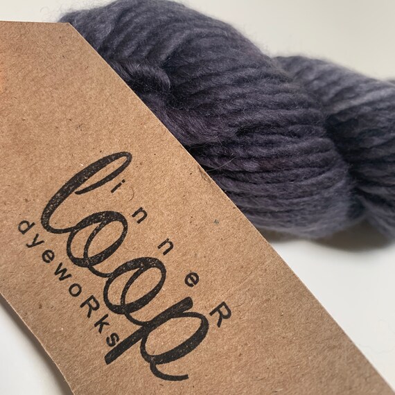 Charcoal on Afton Oaks A Single Ply Bulky Yarn That Works up Etsy