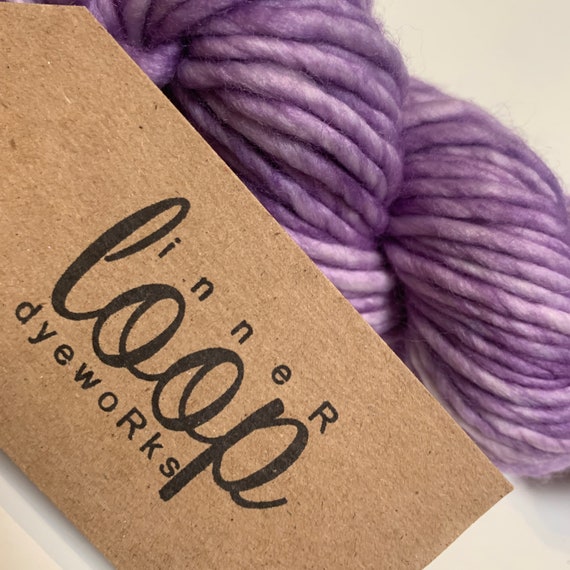 Lilac on Afton Oaks A Single Ply Bulky Yarn That Works up Etsy