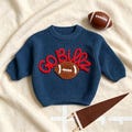 Baby Football Sweater, Personalized Baby Football Outfit, Custom Sports Team Toddler Sweater, Game Day Outfit, Personalized Gifts for Baby product logo