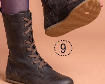 Women Süede Earthing Grounding Boots Barefoot Copper Rivet