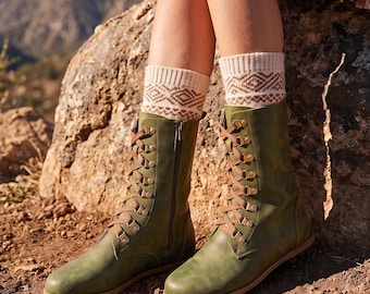 Women Earthing Grounding Boots Barefoot Copper Sole