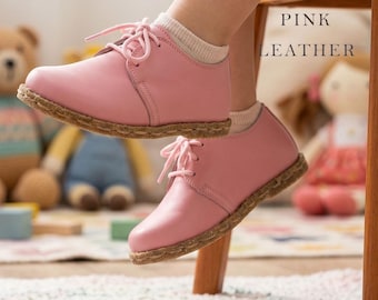 Zapatos descalzos para niños, con conexión a tierra, minimalistas, hechos a mano.