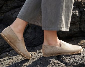Frauen Barfußschuhe Erdung Erdung, minimalistisch, handgefertigte Schuhe
