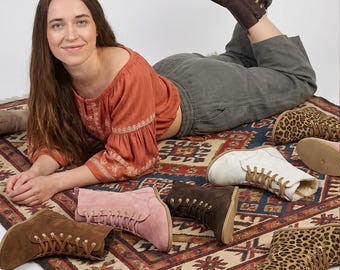 Women Earthing Grounding Boots Barefoot Copper Sole