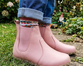 Barefoot-laarzen voor kinderen Aarding Aarding, minimalistische, handgemaakte schoenen
