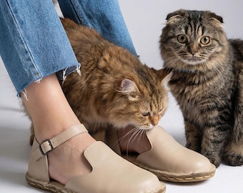 kvinnor Barfotasandaler Jordning Kopparsula Sommar Promenader