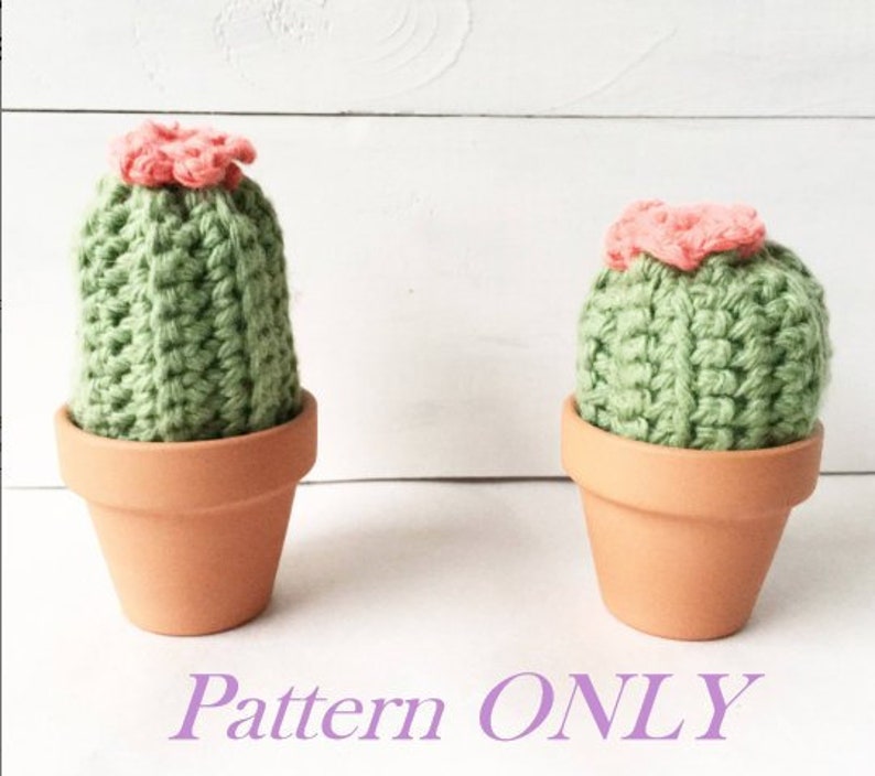 PDF PATTERN Cactus Crochet Pattern, Cactus Pincushion Pattern, amigurumi pattern, crocheted plants, succulent PATTERN image 2