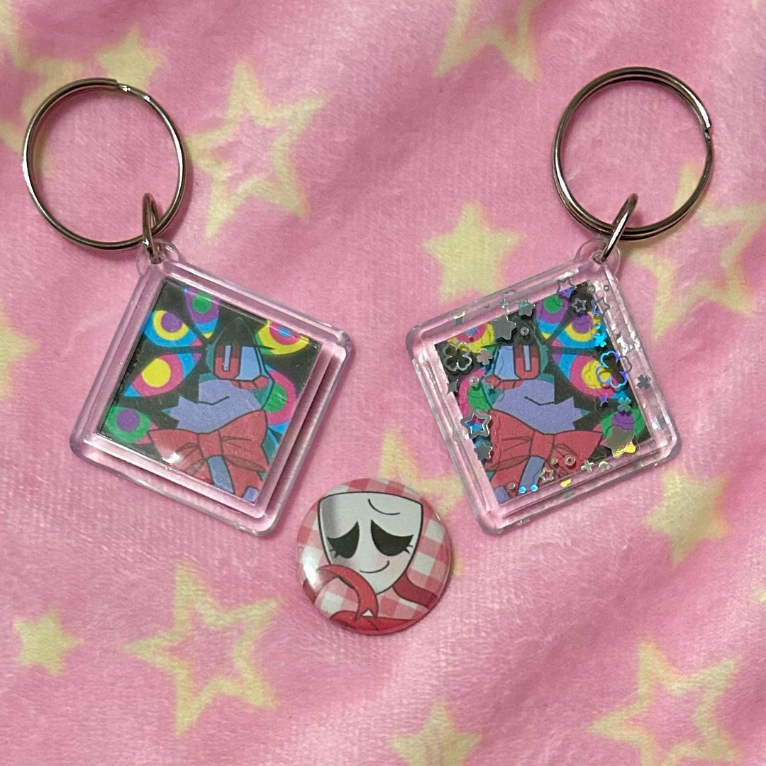 Small Gangle TADC Small Handmade Ribbit Keychain + Gangle Pin (2.5cm) - Etsy