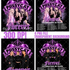 Pussycat Dolls PCD Forever Tour PNG File, Concert T-Shirt Design (Digital Download)